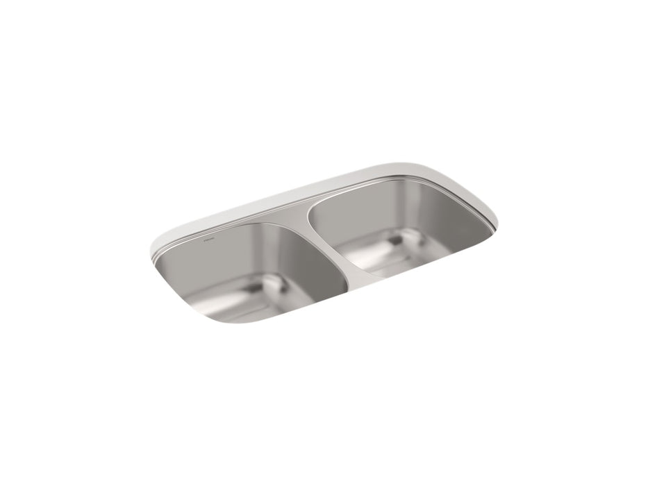 Sterling Valton 32-1/4" undermount double-bowl kitchen sink - Stainless Steel