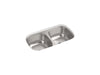 Sterling Valton 32-1/4" undermount double-bowl kitchen sink - Stainless Steel