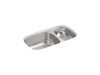 Sterling Valton 32-3/16" undermount double-bowl kitchen sink - Stainless Steel
