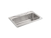 Sterling Southhaven 33" top-mount single-bowl kitchen sink - Stainless Steel