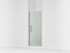 Sterling Finesse Peak 67" H pivot shower door with 5/16"-thick glass - Anodized Brushed Nickel