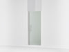 Sterling Finesse Peak 67" H pivot shower door with 5/16"-thick glass - Bright Polished Silver