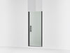 Sterling Finesse Peak 67" H pivot shower door with 5/16"-thick glass - Matte Black