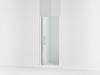Sterling Finesse Peak 67" H pivot shower door with 5/16"-thick glass - Bright Polished Silver