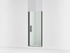 Sterling Finesse Peak 67" H pivot shower door with 5/16"-thick glass - Matte Black