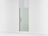Sterling Finesse Peak 67" H pivot shower door with 5/16"-thick glass - Anodized Brushed Nickel
