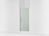 Sterling Finesse Peak 67" H pivot shower door with 5/16"-thick glass - Bright Polished Silver