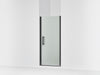 Sterling Finesse Peak 67" H pivot shower door with 5/16"-thick glass - Matte Black