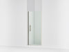 Sterling Finesse Peak 67" H pivot shower door with 5/16"-thick glass - Anodized Brushed Nickel