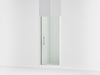 Sterling Finesse Peak 67" H pivot shower door with 5/16"-thick glass - Bright Polished Silver