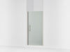 Sterling Finesse Peak 67" H pivot shower door with 5/16"-thick glass - Anodized Brushed Nickel