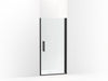 Sterling Finesse Peak 67" H pivot shower door with 5/16"-thick glass - Matte Black