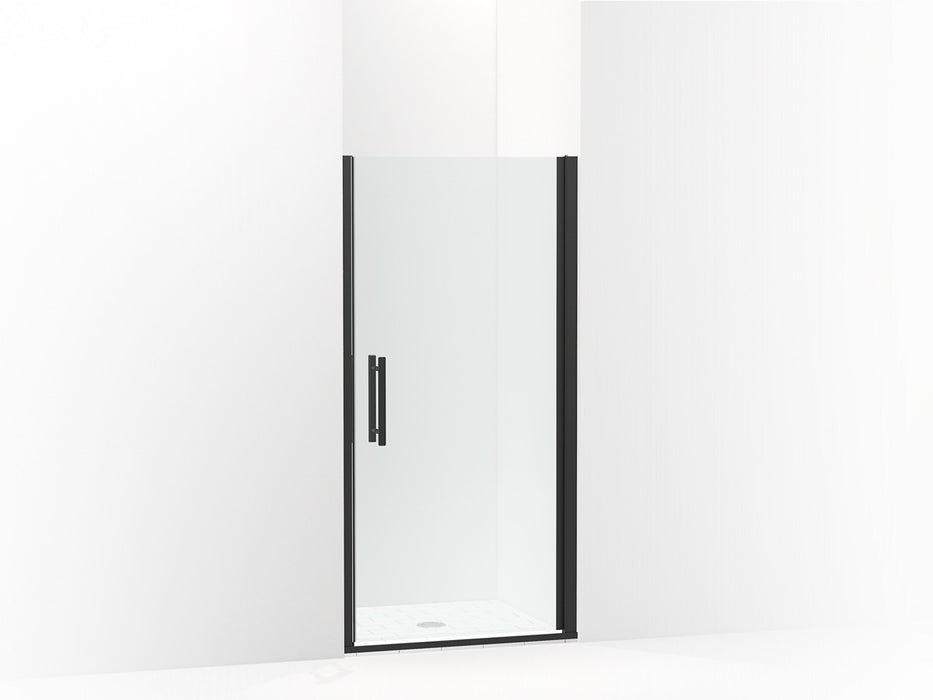 Sterling Finesse Peak 67" H pivot shower door with 5/16"-thick glass - Matte Black