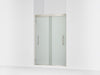 Sterling Finesse Peak 69-5/8" H sliding shower door with 5/16"-thick glass - Anodized Brushed Nickel