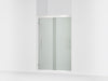 Sterling Finesse Peak 69-5/8" H sliding shower door with 5/16"-thick glass - Bright Polished Silver