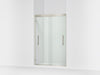 Sterling Finesse Peak 69-5/8" H sliding shower door with 5/16"-thick glass - Anodized Brushed Nickel