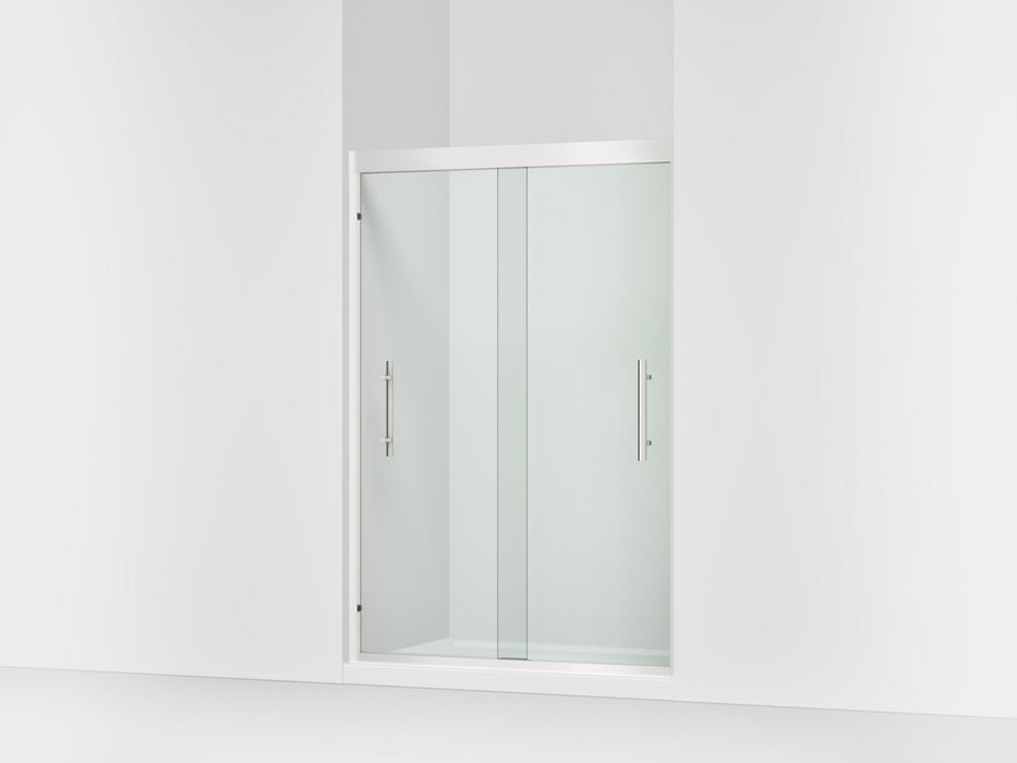 Sterling Finesse Peak 69-5/8" H sliding shower door with 5/16"-thick glass - Bright Polished Silver