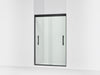 Sterling Finesse Peak 69-5/8" H sliding shower door with 5/16"-thick glass - Matte Black