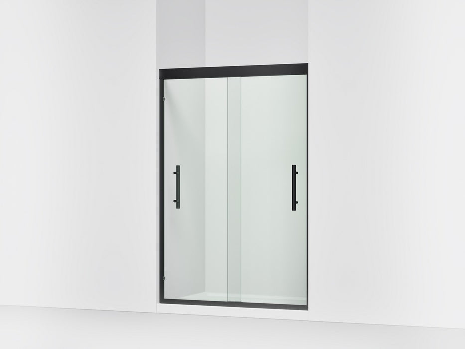 Sterling Finesse Peak 69-5/8" H sliding shower door with 5/16"-thick glass - Matte Black