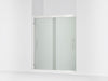 Sterling Finesse Peak 69-5/8" H sliding shower door with 5/16"-thick glass - Bright Polished Silver