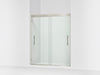 Sterling Finesse Peak 69-5/8" H sliding shower door with 5/16"-thick glass - Anodized Brushed Nickel