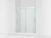 Sterling Finesse Peak 69-5/8" H sliding shower door with 5/16"-thick glass - Bright Polished Silver