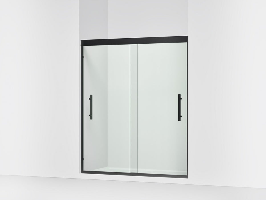 Sterling Finesse Peak 69-5/8" H sliding shower door with 5/16"-thick glass - Matte Black