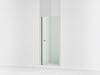 Sterling Finesse 67" H pivot shower door with 1/4"-thick glass - Anodized Brushed Nickel