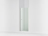 Sterling Finesse 67" H pivot shower door with 1/4"-thick glass - Bright Polished Silver