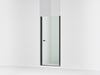 Sterling Finesse 67" H pivot shower door with 1/4"-thick glass - Matte Black