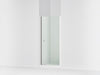 Sterling Finesse 67" H pivot shower door with 1/4"-thick glass - Bright Polished Silver