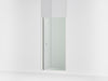 Sterling Finesse 67" H pivot shower door with 1/4"-thick glass - Bright Polished Silver