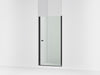 Sterling Finesse 67" H pivot shower door with 1/4"-thick glass - Matte Black
