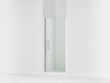 Sterling Finesse Peak 67" H pivot shower door with 5/16"-thick glass - Bright Polished Silver