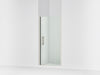 Sterling Finesse Peak 67" H pivot shower door with 5/16"-thick glass - Anodized Brushed Nickel