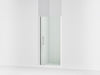Sterling Finesse Peak 67" H pivot shower door with 5/16"-thick glass - Bright Polished Silver