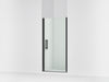 Sterling Finesse Peak 67" H pivot shower door with 5/16"-thick glass - Matte Black