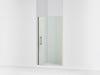 Sterling Finesse Peak 67" H pivot shower door with 5/16"-thick glass - Anodized Brushed Nickel