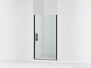 Sterling Finesse Peak 67" H pivot shower door with 5/16"-thick glass - Matte Black