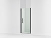 Sterling Finesse 67" H pivot shower door with 1/4"-thick glass - Matte Black
