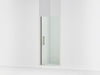 Sterling Finesse 67" H pivot shower door with 1/4"-thick glass - Anodized Brushed Nickel