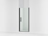 Sterling Finesse 67" H pivot shower door with 1/4"-thick glass - Matte Black