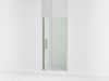 Sterling Finesse 67" H pivot shower door with 1/4"-thick glass - Anodized Brushed Nickel