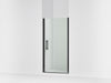 Sterling Finesse 67" H pivot shower door with 1/4"-thick glass - Matte Black