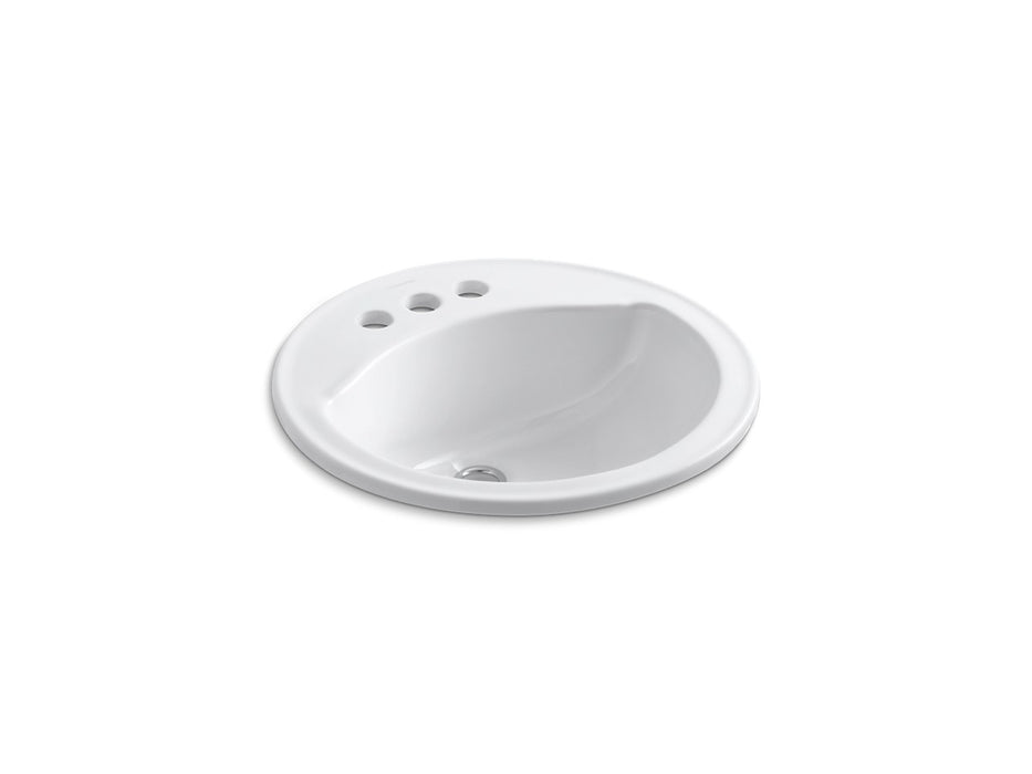 Sterling Modesto 19" round drop-In bathroom sink - White