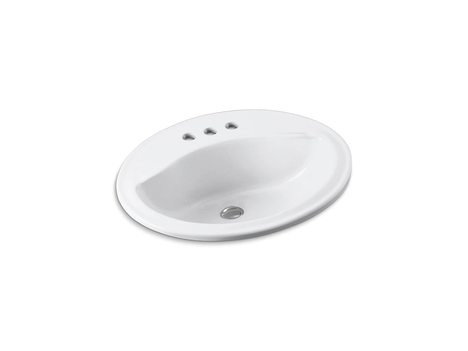 Sterling Sanibel 20" oval drop-in bathroom sink - White