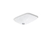 Sterling Stinson 20" rectangle undermount bathroom sink - White