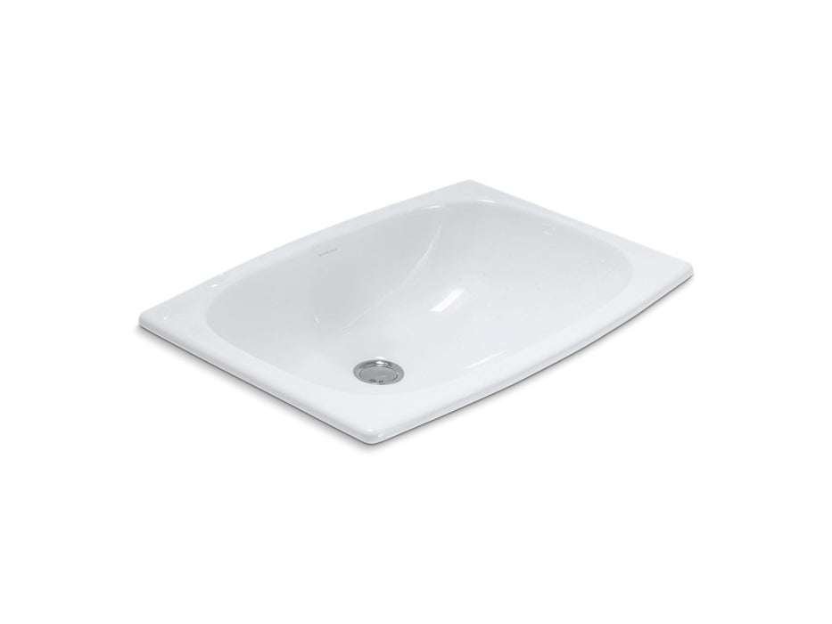 Sterling Stinson 20" rectangle drop-in bathroom sink - White