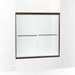 Sterling 5405-59 Finesse Frameless Sliding Bath Door 54-5/8"–59-5/8" W x 57-3/4" H, Deep Bronze