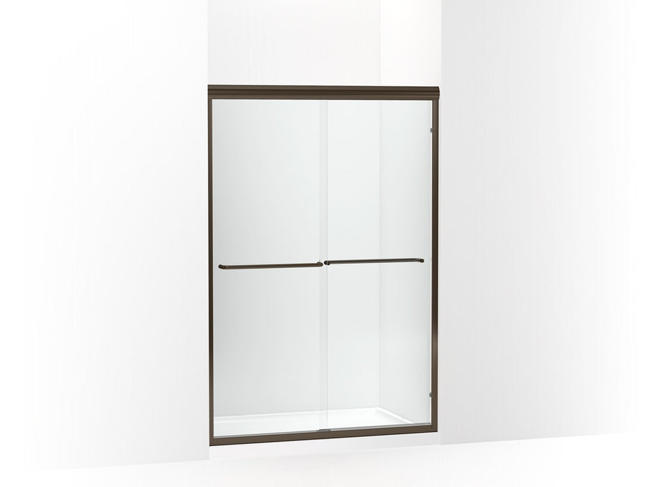 Sterling Finesse Frameless sliding shower door 42-5/8 – 47-5/8" W x 69-3/4" H - Deep Bronze
